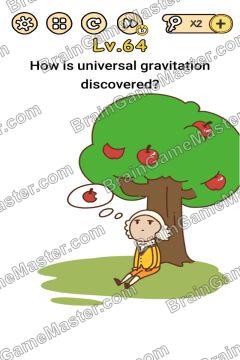 Answer Brain Boom How is universal gravitation discovered? Level 64