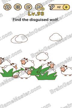 Answer Brain Boom Find the disguised wolf. Level 93