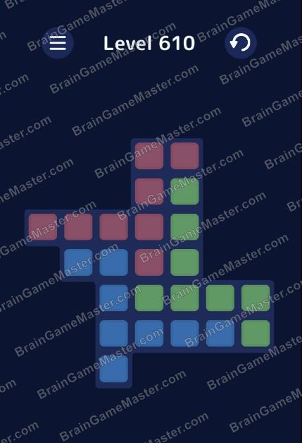 The answer to level 601, 602, 603, 604, 605, 606, 607, 608, 609 and 610 game is Brain Bricks