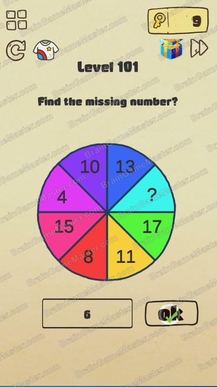 The answer to level 101, 102, 103, 104, 105, 106, 107, 108, 109, and 110 is Brain Crazy: IQ Challenge Puzzle