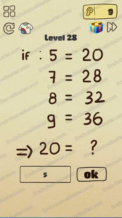 The answer to level 21, 22, 23, 24, 25, 26, 27, 28, 29, and 30 is Brain Crazy: IQ Challenge Puzzle