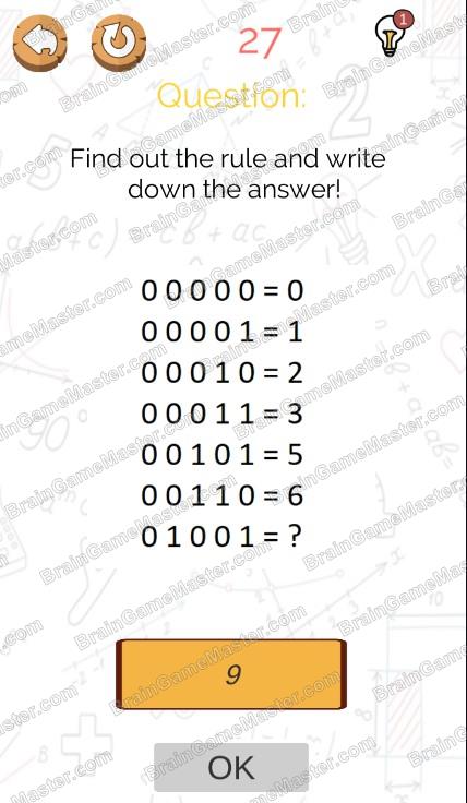 The answer to level 21, 22, 23, 24, 25, 26, 27, 28, 29 and 30 is Brain Master - IQ Puzzle
