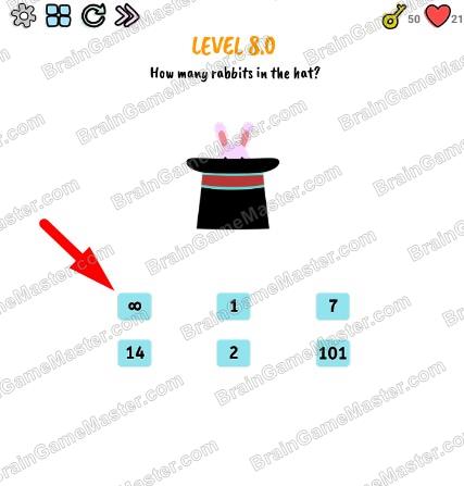 The answer to level 8.0, 8.1, 8.2, 8.3, 8.4, 8.5, 8.6, 8.7, 8.8 and 8.9 is Brain Quiz - Test Your Brain