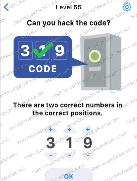 The answer to level 51, 52, 53, 54, 55, 56, 57, 58, 59, and 60 is Easy Game – Brain Test