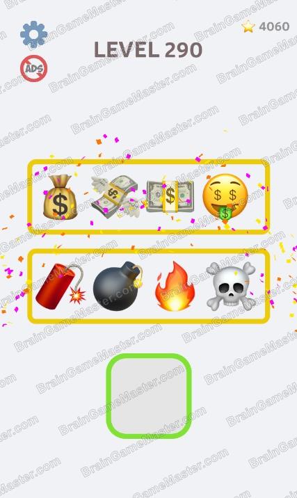 The answer to level 281, 282, 283, 284, 285, 286, 287, 288, 289, and 290 is Emoji Puzzle!