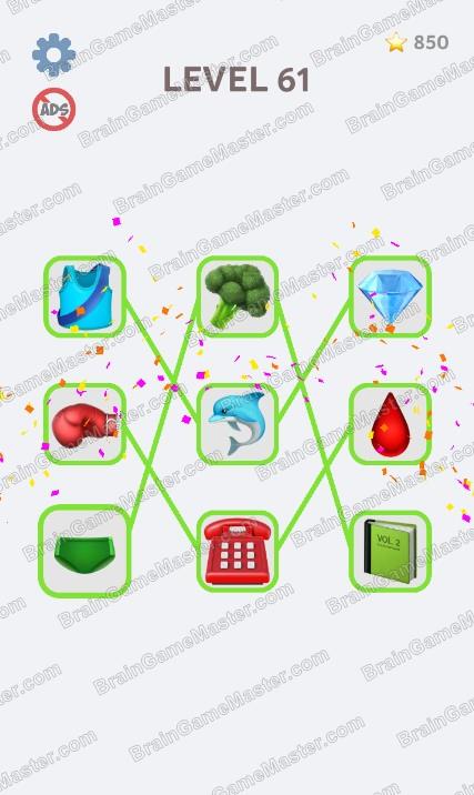 The answer to level 61, 62, 63, 64, 65, 66, 67, 68, 69, and 70 is Emoji Puzzle!