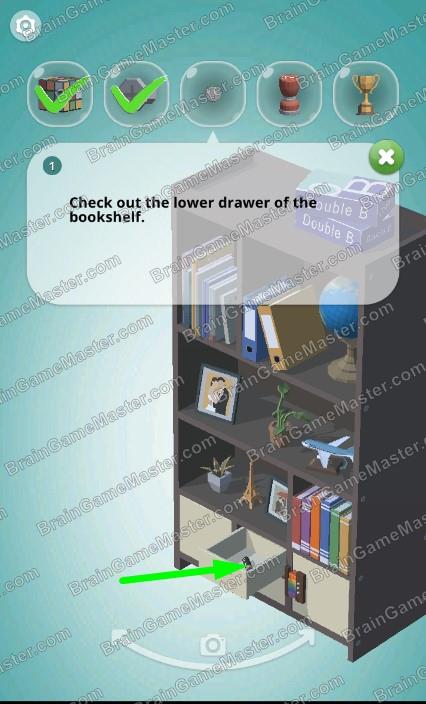 Answer to game FindAll level - Bookshelf