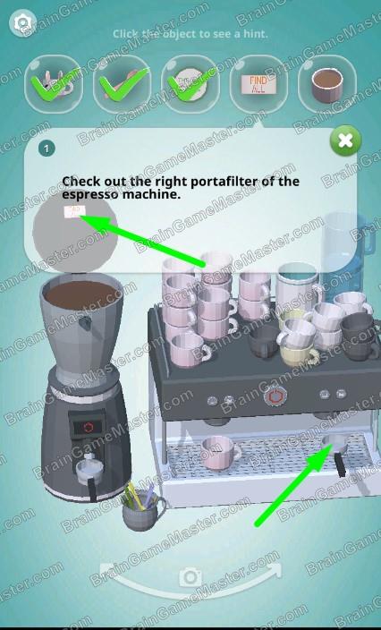 Answer to game FindAll level - Espresso machine