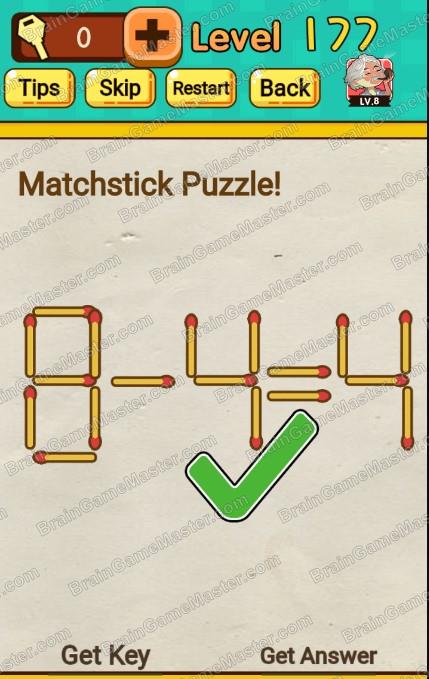 The answer to level 171, 172, 173, 174, 175, 176, 177, 178, 179, and 180 is Mr Brain – Trick Puzzle Game