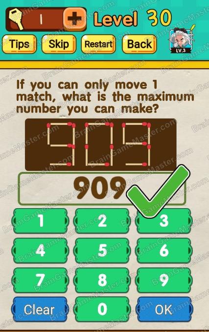 The answer to level 21, 22, 23, 24, 25, 26, 27, 28, 29, and 30 is Mr Brain – Trick Puzzle Game