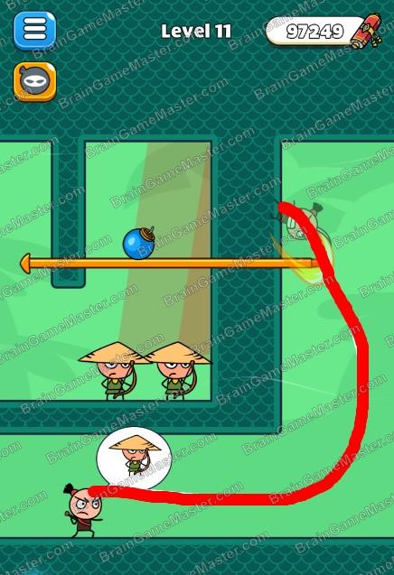 The answer to level 11, 12, 13, 14, 15, 16, 17, 18, 19 and 20 game is Ninja Master - Sneaky Attack