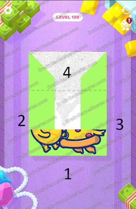 The answer to level 131, 132, 133, 134, 135, 136, 137, 138, 139 and 140 game is Paper Fold