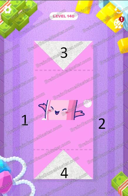 The answer to level 131, 132, 133, 134, 135, 136, 137, 138, 139 and 140 game is Paper Fold