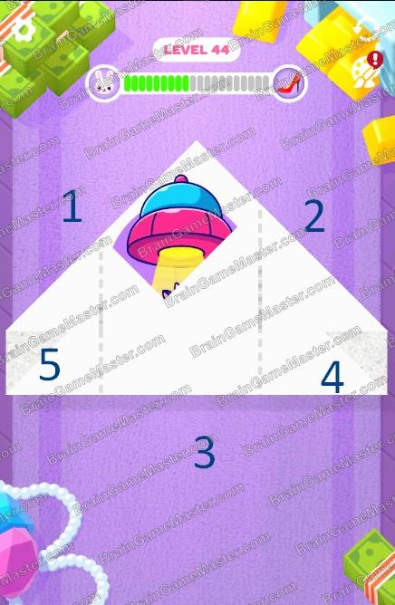 The answer to level 41, 42, 43, 44, 45, 46, 47, 48, 49 and 50 game is Paper Fold
