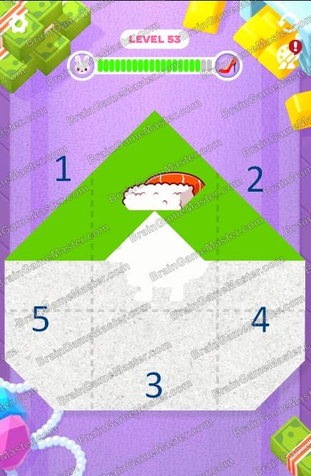 The answer to level 51, 52, 53, 54, 55, 56, 57, 58, 59 and 60 game is Paper Fold