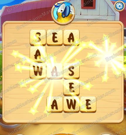 The answer to level 61, 62, 63, 64, 65, 66, 67, 68, 69 and 70 is Save The Hay: Word Adventure