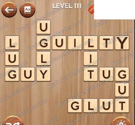 The answer to level 111, 112, 113, 114, 115, 116, 117, 118, 119 and 120 game is Woody Cross