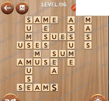 The answer to level 111, 112, 113, 114, 115, 116, 117, 118, 119 and 120 game is Woody Cross