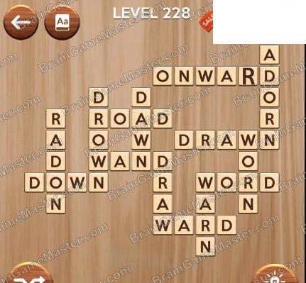 The answer to level 221, 222, 223, 224, 225, 226, 227, 228, 229 and 230 game is Woody Cross
