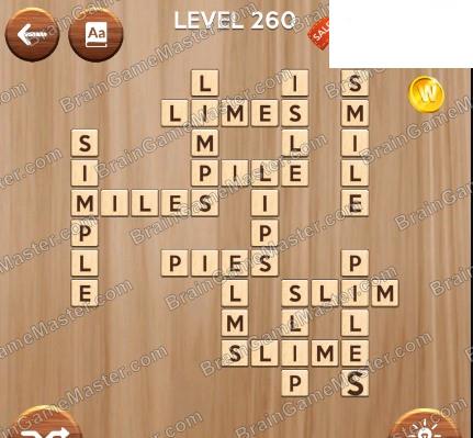 The answer to level 251, 252, 253, 254, 255, 256, 257, 258, 259 and 260 game is Woody Cross