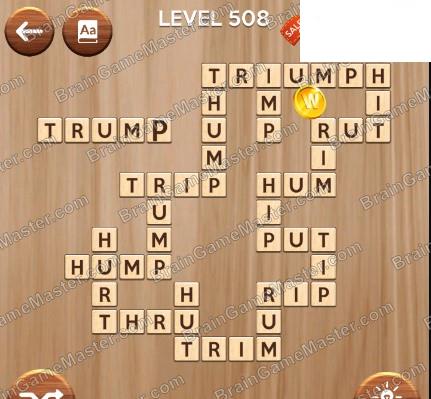 The answer to level 501, 502, 503, 504, 505, 506, 507, 508, 509 and 510 game is Woody Cross