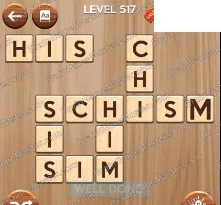 The answer to level 511, 512, 513, 514, 515, 516, 517, 518, 519 and 520 game is Woody Cross