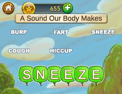 The answer to level 11, 12, 13, 14, 15, 16, 17, 18, 19 and 20 is Word Balloons - Word Games free for Adults