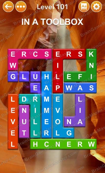 The answer to level 101, 102, 103, 104, 105, 106, 107, 108, 109 and 110 is Word Blocks Puzzle - Free Word Games