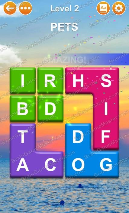 The answer to level 1, 2, 3, 4, 5, 6, 7, 8, 9 and 10 is Word Blocks Puzzle - Free Word Games