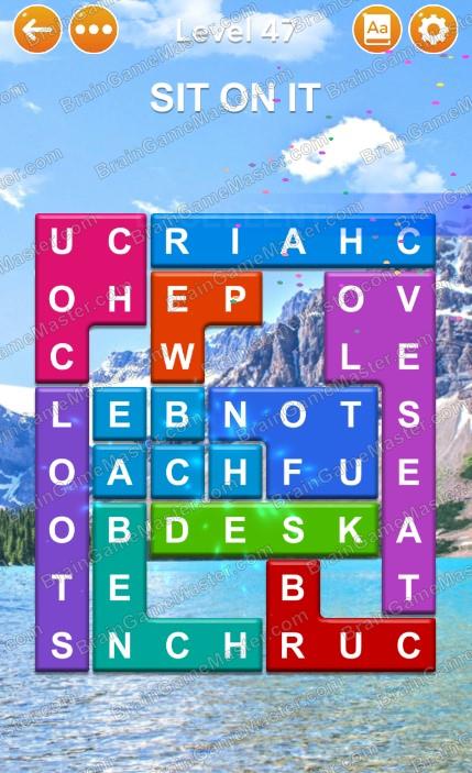 The answer to level 41, 42, 43, 44, 45, 46, 47, 48, 49 and 50 is Word Blocks Puzzle - Free Word Games