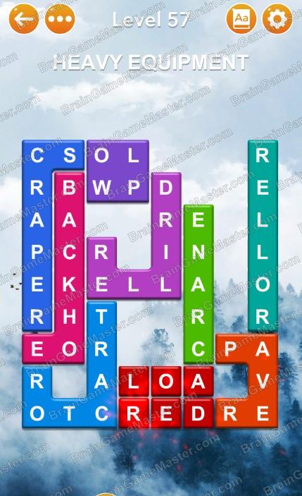The answer to level 51, 52, 53, 54, 55, 56, 57, 58, 59 and 60 is Word Blocks Puzzle - Free Word Games