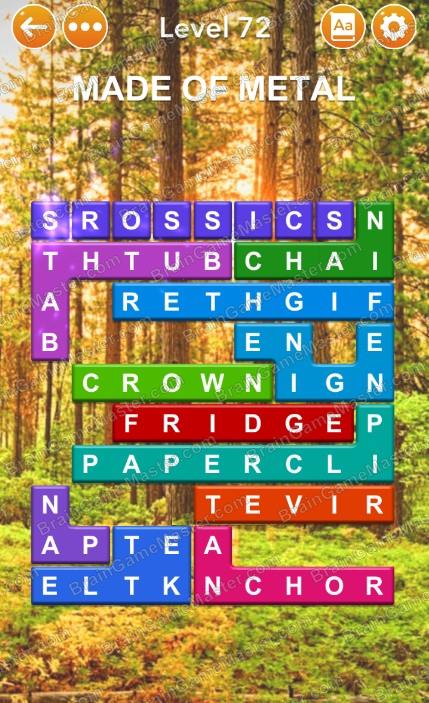 The answer to level 71, 72, 73, 74, 75, 76, 77, 78, 79 and 80 is Word Blocks Puzzle - Free Word Games