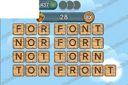 Word Forest answer game to level 101, 102, 103, 104, 105, 106, 107, 108, 109 and 110