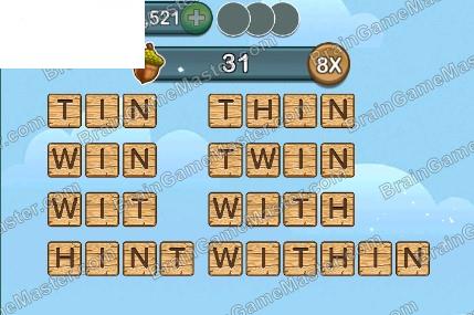 Word Forest answer game to level 141, 142, 143, 144, 145, 146, 147, 148, 149 and 150