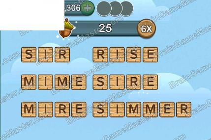 Word Forest answer game to level 161, 162, 163, 164, 165, 166, 167, 168, 169 and 170