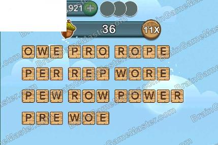 Word Forest answer game to level 161, 162, 163, 164, 165, 166, 167, 168, 169 and 170