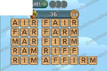Word Forest answer game to level 201, 202, 203, 204, 205, 206, 207, 208, 209 and 210