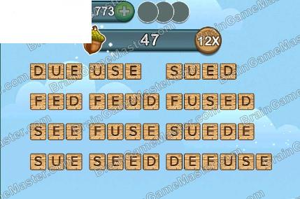 Word Forest answer game to level 201, 202, 203, 204, 205, 206, 207, 208, 209 and 210