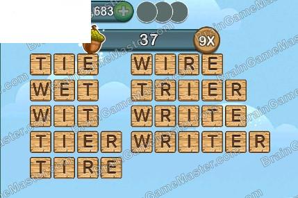 Word Forest answer game to level 221, 222, 223, 224, 225, 226, 227, 228, 229 and 230