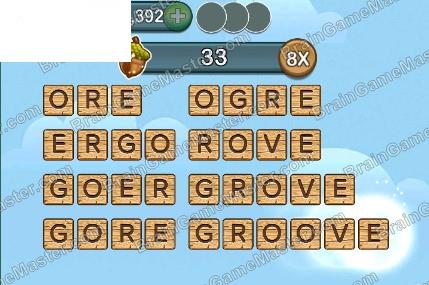Word Forest answer game to level 251, 252, 253, 254, 255, 256, 257, 258, 259 and 260