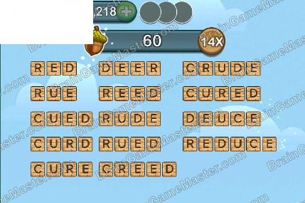 Word Forest answer game to level 291, 292, 293, 294, 295, 296, 297, 298, 299 and 300
