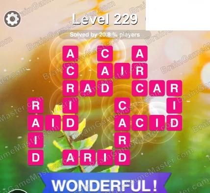 Word Safari Level 221, 222, 223, 224, 225, 226, 227, 228, 229 and 230 Game Answers