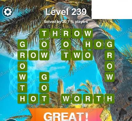 Word Safari Level 231, 232, 233, 234, 235, 236, 237, 238, 239 and 240 Game Answers