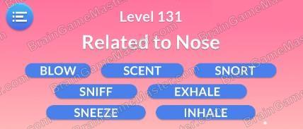 The answer to level 131, 132, 133, 134, 135, 136, 137, 138, 139 and 140 is Word Serenity - Free Word Games and Word Puzzles