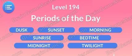 The answer to level 191, 192, 193, 194, 195, 196, 197, 198, 199 and 200 is Word Serenity - Free Word Games and Word Puzzles