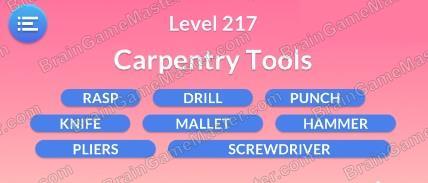 The answer to level 211, 212, 213, 214, 215, 216, 217, 218, 219 and 220 is Word Serenity - Free Word Games and Word Puzzles