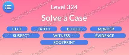 The answer to level 321, 322, 323, 324, 325, 326, 327, 328, 329 and 330 is Word Serenity - Free Word Games and Word Puzzles