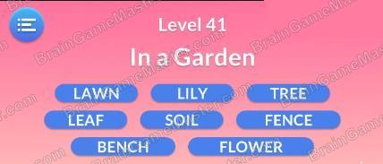 The answer to level 41, 42, 43, 44, 45, 46, 47, 48, 49 and 50 is Word Serenity - Free Word Games and Word Puzzles
