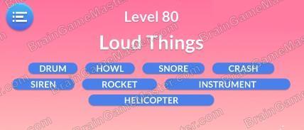 The answer to level 71, 72, 73, 74, 75, 76, 77, 78, 79 and 80 is Word Serenity - Free Word Games and Word Puzzles