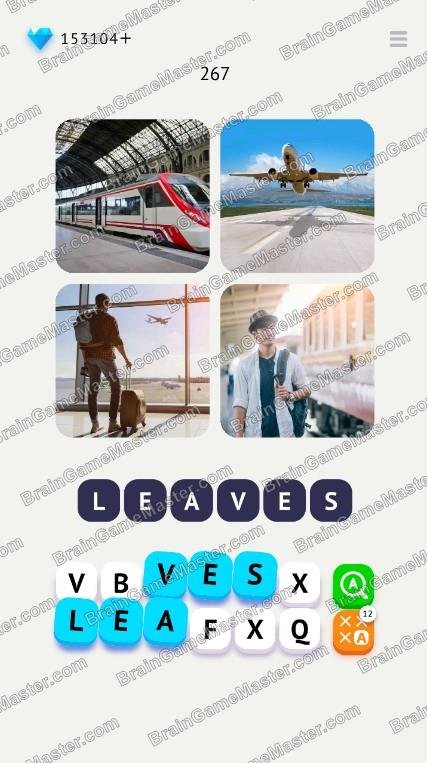Answers to the game Word Travel: Pics 4 Word at level 261, 262, 263, 264, 265, 266, 267, 268, 269, 270 of the game